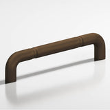 Colonial Bronze - 12'' center-to-center, 12.75'' overall, 0.75'' diameter Wire Appliance Pull, Door Pull, Shower Door Pull with beads hand finished in Matte Oil Rubbed Bronze - Matte Oil Rubbed Bronze