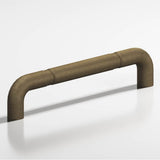 Colonial Bronze - 18'' center-to-center, 18.75'' overall, 0.75'' diameter Wire Appliance Pull, Door Pull, Shower Door Pull with beads hand finished in Distressed Oil Rubbed Bronze - Distressed Oil Rubbed Bronze