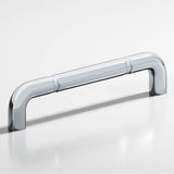 Colonial Bronze - 0.75'' diameter custom length Wire Pull with beads hand finished in Polished Chrome - Polished Chrome