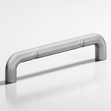 Colonial Bronze - 24'' center-to-center, 24.75'' overall, 0.75'' diameter Wire Appliance Pull, Door Pull, Shower Door Pull with beads hand finished in Matte Satin Chrome - Matte Satin Chrome