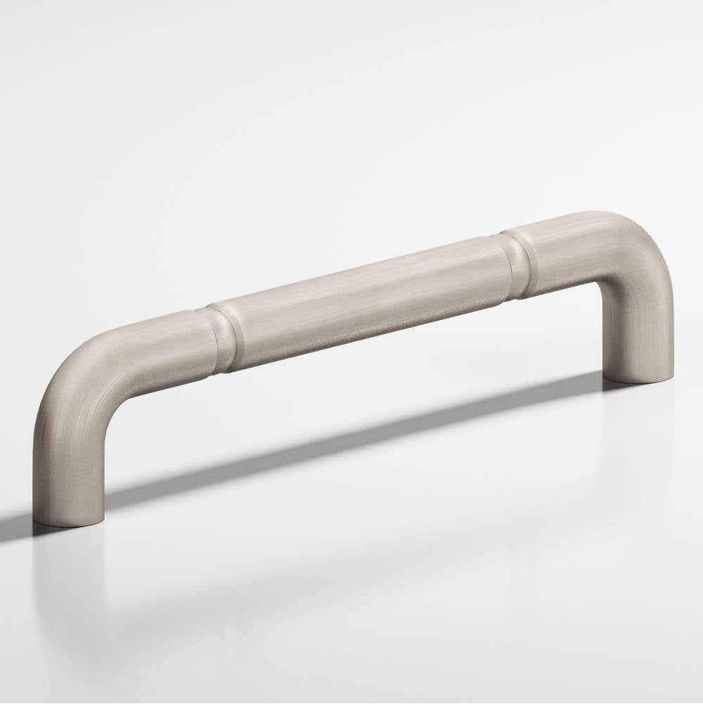 Colonial Bronze - 0.75'' diameter custom length Wire Pull with beads hand finished in Matte Satin Nickel - Matte Satin Nickel