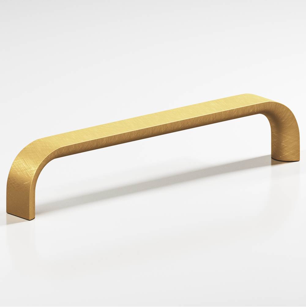 Colonial Bronze - 0.625'' diameter custom length Half-round wire Pull hand finished in Weathered Brass - Weathered Brass