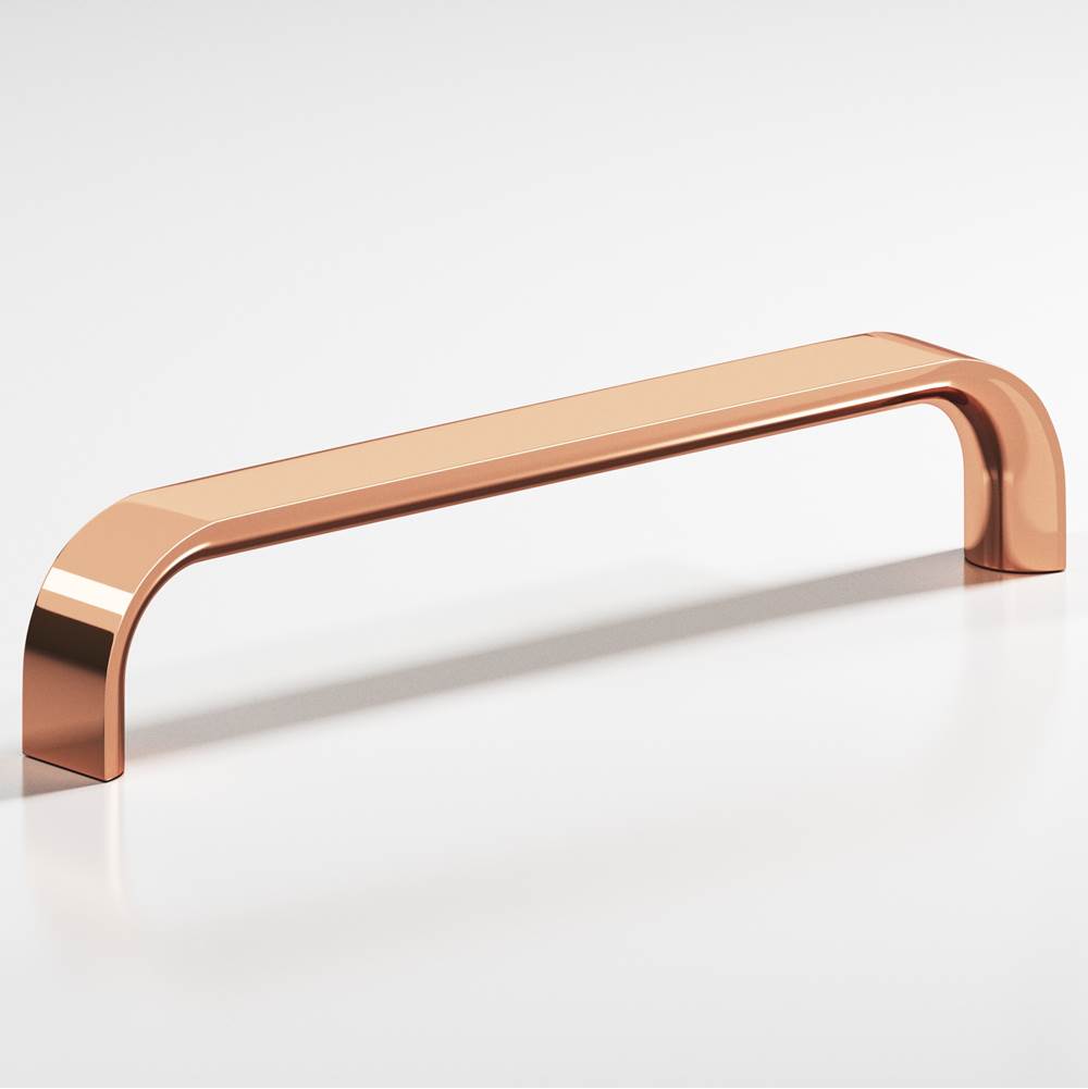 Colonial Bronze - 3'' center-to-center, 3.3125'' overall, 0.625'' diameter Half-round wire Cabinet Pull hand finished in Polished Copper - Polished Copper