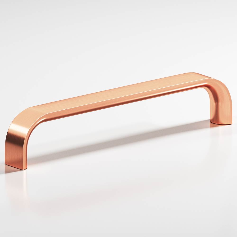 Colonial Bronze - 5'' center-to-center, 5.3125'' overall, 0.625'' diameter Half-round wire Cabinet Pull hand finished in Satin Copper - Satin Copper