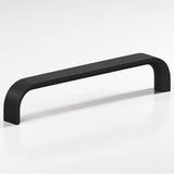 Colonial Bronze - 4'' center-to-center, 4.3125'' overall, 0.625'' diameter Half-round wire Cabinet Pull hand finished in Matte Satin Black - Matte Satin Black