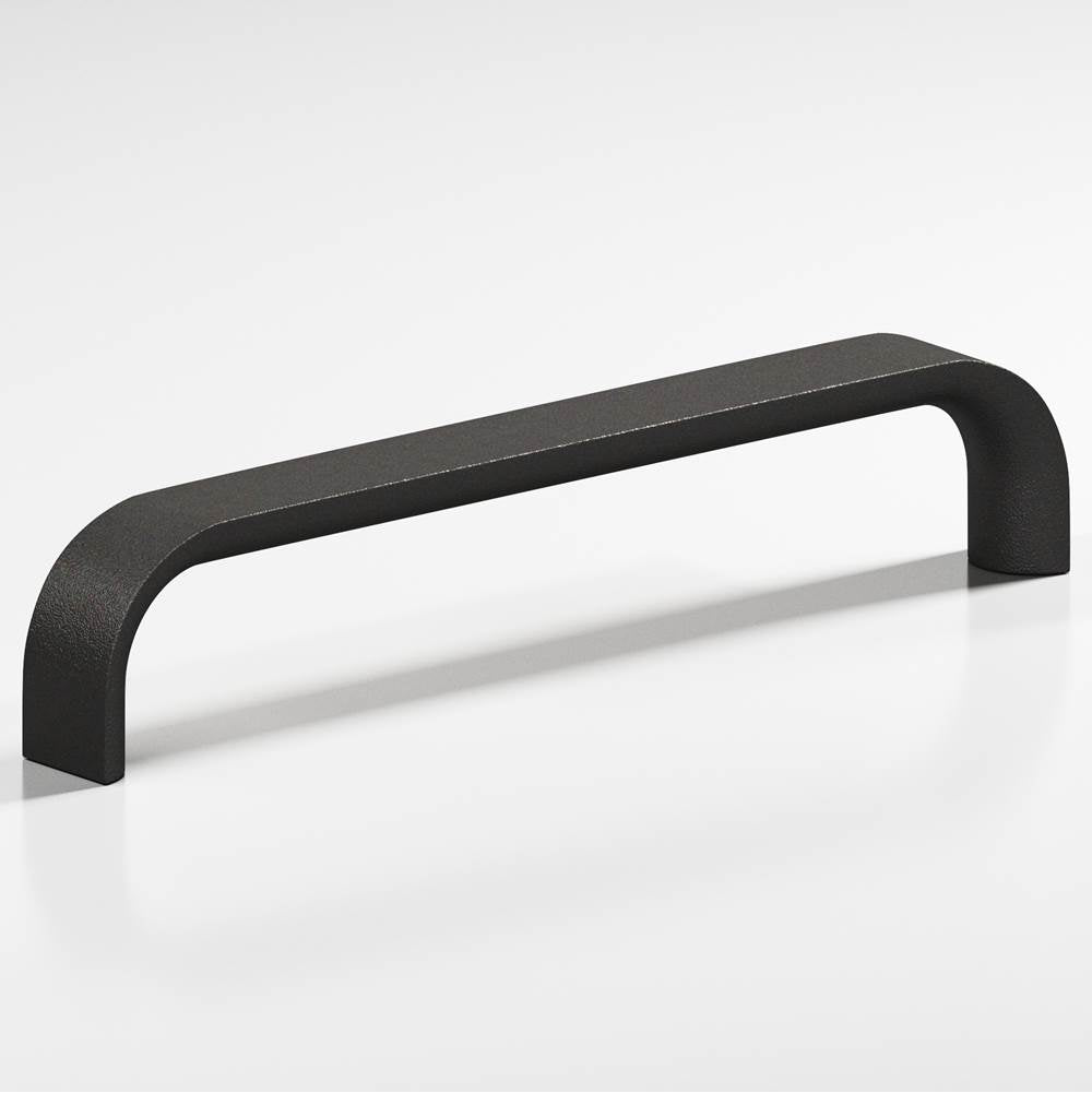 Colonial Bronze - 10'' center-to-center, 10.3125'' overall, 0.625'' diameter Half-round wire Cabinet Pull hand finished in Frost Black - Frost Black
