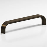 Colonial Bronze - 10'' center-to-center, 10.5'' overall, 1'' diameter Half-round wire Appliance Pull, Door Pull, Shower Door Pull hand finished in Oil Rubbed Bronze - Oil Rubbed Bronze