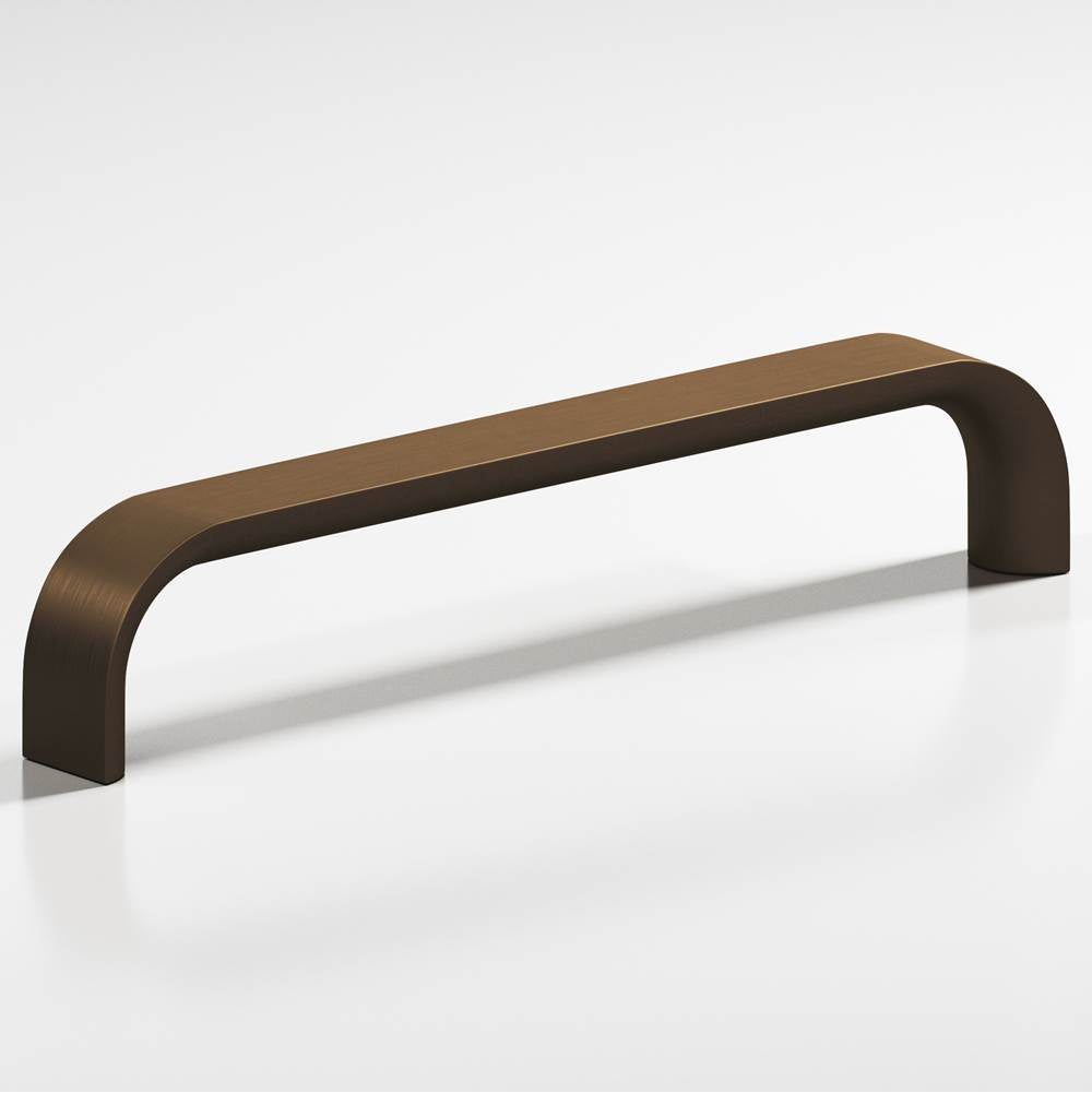 Colonial Bronze - 0.625'' diameter custom length Half-round wire Pull hand finished in Matte Oil Rubbed Bronze - Matte Oil Rubbed Bronze