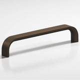 Colonial Bronze - 0.625'' diameter custom length Half-round wire Pull hand finished in Heritage Bronze - Heritage Bronze