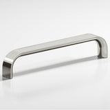 Colonial Bronze - 3.5'' center-to-center, 3.8125'' overall, 0.625'' diameter Half-round wire Cabinet Pull hand finished in Nickel Stainless - Nickel Stainless