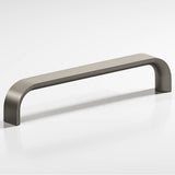 Colonial Bronze - 24'' center-to-center, 24.5'' overall, 1'' diameter Half-round wire Appliance Pull, Door Pull, Shower Door Pull hand finished in Matte Pewter - Matte Pewter