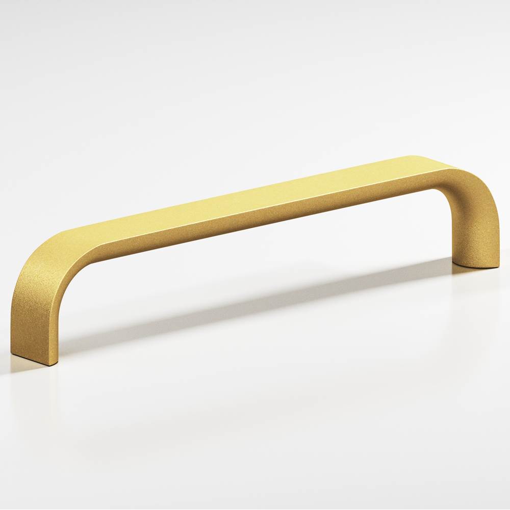 Colonial Bronze - 5'' center-to-center, 5.3125'' overall, 0.625'' diameter Half-round wire Cabinet Pull hand finished in Frost Brass - Frost Brass