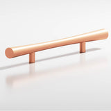 Colonial Bronze - 8'' center-to-center, 15'' overall, 1.25'' max diameter Hourglass Cabinet Pull, Appliance Pull, Door Pull, Shower Door Pull with straight posts hand finished in Matte Satin Copper - Matte Satin Copper