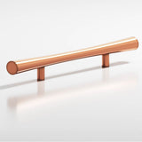 Colonial Bronze - 1'' max diameter custom length Hourglass Pull with straight posts hand finished in Antique Copper - Antique Copper
