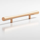 Colonial Bronze - 4'' center-to-center, 6'' overall, 1'' max diameter Hourglass Cabinet Pull with straight posts hand finished in Satin Bronze - Satin Bronze