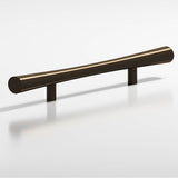 Colonial Bronze - 10'' center-to-center, 18'' overall, 1.25'' max diameter Hourglass Cabinet Pull, Appliance Pull, Door Pull, Shower Door Pull with straight posts hand finished in Oil Rubbed Bronze - Oil Rubbed Bronze