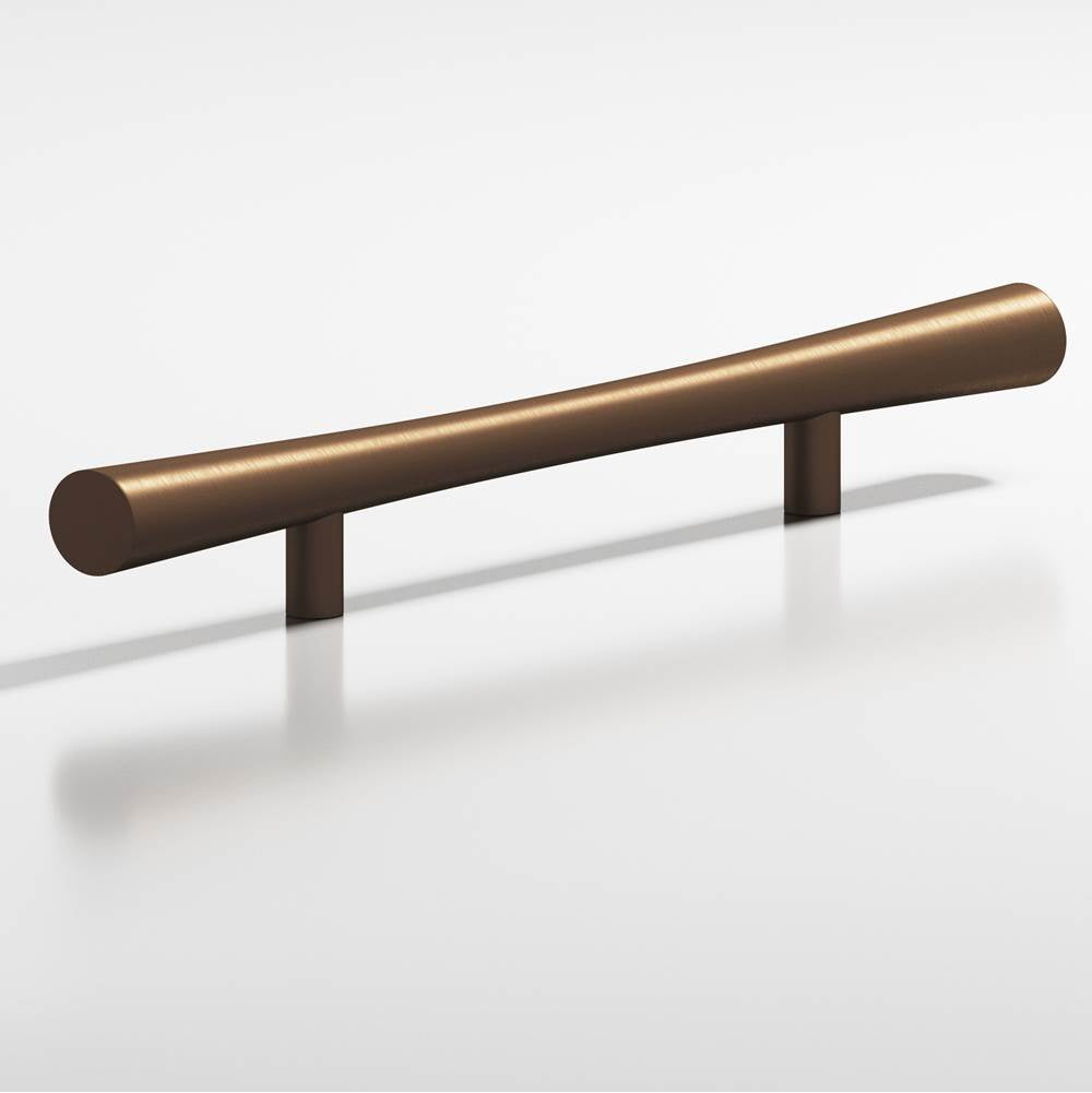 Colonial Bronze - 10'' center-to-center, 18'' overall, 0.75'' max diameter Hourglass Cabinet Pull, Appliance Pull, Door Pull with straight posts hand finished in Matte Oil Rubbed Bronze - Matte Oil Rubbed Bronze