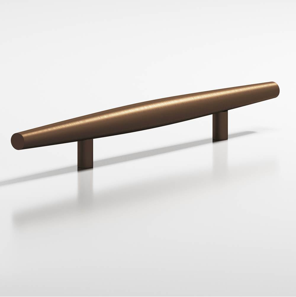 Colonial Bronze - 6'' center-to-center, 9'' overall, 0.75'' max diameter Cigar Cabinet Pull, Appliance Pull, Door Pull with straight posts hand finished in Matte Oil Rubbed Bronze - Matte Oil Rubbed Bronze