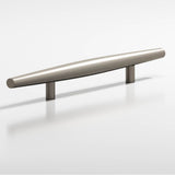Colonial Bronze - 1'' max diameter custom length Cigar Pull with straight posts hand finished in Matte Pewter - Matte Pewter