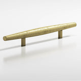 Colonial Bronze - 10'' center-to-center, 18'' overall, 1.25'' max diameter Cigar Cabinet Pull, Appliance Pull, Door Pull, Shower Door Pull with straight posts hand finished in Distressed Antique Brass - Distressed Antique Brass