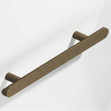 Colonial Bronze - 10'' center-to-center, 14'' overall, 1'' diameter Half-round Cabinet Pull, Appliance Pull, Door Pull, Shower Door Pull with straight posts and rounded ends hand finished in Distressed Oil Rubbed Bronze - Distressed Oil Rubbed Bronze