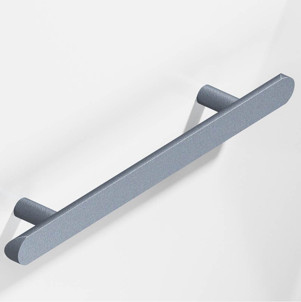 Colonial Bronze - 12'' center-to-center, 16'' overall, 1'' diameter Half-round Cabinet Pull, Appliance Pull, Door Pull, Shower Door Pull with straight posts and rounded ends hand finished in Frost Chrome - Frost Chrome