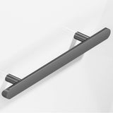 Colonial Bronze - 10'' center-to-center, 14'' overall, 1'' diameter Half-round Cabinet Pull, Appliance Pull, Door Pull, Shower Door Pull with straight posts and rounded ends hand finished in Graphite - Graphite
