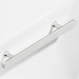 Colonial Bronze - 18'' center-to-center, 22'' overall, 1'' diameter Half-round Appliance Pull, Door Pull, Shower Door Pull with flared posts and rounded ends hand finished in Polished Nickel - Polished Nickel