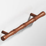 Colonial Bronze - 3'' center-to-center, 5'' overall, 0.5'' diameter Bamboo Cabinet Pull with straight posts hand finished in Matte Antique Copper - Matte Antique Copper