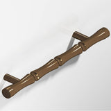 Colonial Bronze - 9.5'' center-to-center, 12.5'' overall, 1'' diameter Bamboo Appliance Pull, Door Pull, Shower Door Pull with straight posts hand finished in Light Statuary Bronze - Light Statuary Bronze