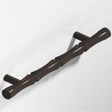 Colonial Bronze - 4.5'' center-to-center, 6.5'' overall, 0.5'' diameter Bamboo Cabinet Pull with straight posts hand finished in Dark Statuary Bronze - Dark Statuary Bronze