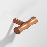 Colonial Bronze - 1.75'' overall, 0.5'' diameter Bamboo, T Cabinet Knob with straight post hand finished in Antique Copper - Antique Copper