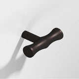 Colonial Bronze - 1.75'' overall, 0.5'' diameter Bamboo, T Cabinet Knob with straight post hand finished in Matte Dark Statuary Bronze - Matte Dark Statuary Bronze
