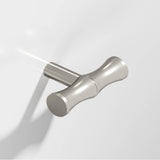 Colonial Bronze - 1.75'' overall, 0.5'' diameter Bamboo, T Cabinet Knob with straight post hand finished in Satin Nickel - Satin Nickel
