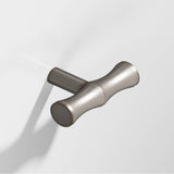 Colonial Bronze - 1.75'' overall, 0.5'' diameter Bamboo, T Cabinet Knob with straight post hand finished in Pewter - Pewter