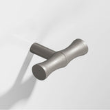 Colonial Bronze - 1.75'' overall, 0.5'' diameter Bamboo, T Cabinet Knob with straight post hand finished in Frost Nickel - Frost Nickel