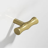 Colonial Bronze - 1.75'' overall, 0.5'' diameter Bamboo, T Cabinet Knob with straight post hand finished in Antique Brass - Antique Brass