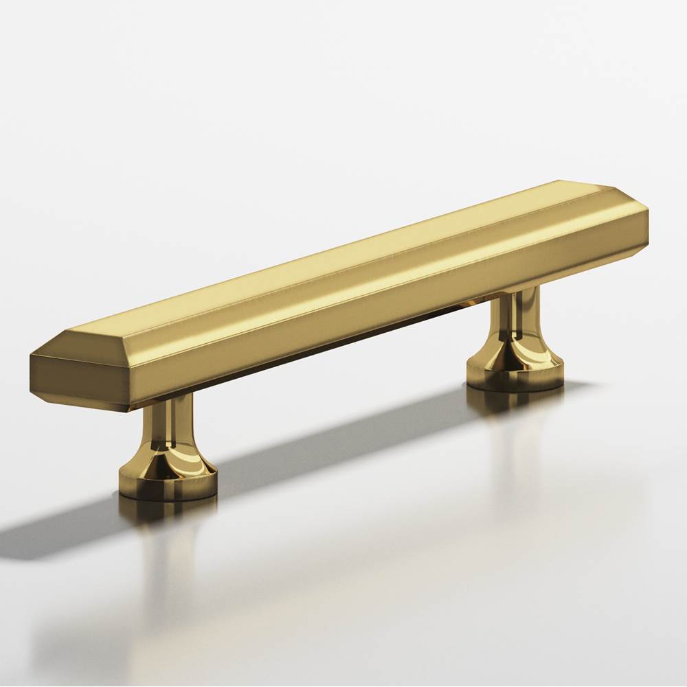 Colonial Bronze - 1.25 x 0.5'' diameter custom length Rectangular, beveled Pull with flared posts hand finished in Antique Bronze - Antique Bronze