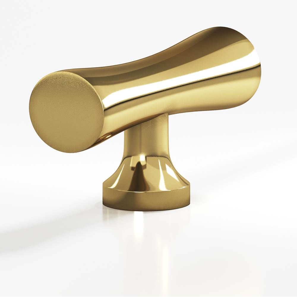 Colonial Bronze - 2'' overall, 0.625'' max diameter Hourglass, T Cabinet Knob with flared post hand finished in Antique Bronze - Antique Bronze