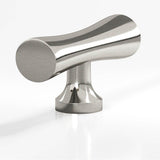 Colonial Bronze - 2'' overall, 0.625'' max diameter Hourglass, T Cabinet Knob with flared post hand finished in Nickel Stainless - Nickel Stainless