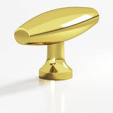 Colonial Bronze - 2'' overall, 0.625'' max diameter Cigar, T Cabinet Knob with flared post hand finished in French Gold - French Gold