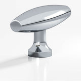 Colonial Bronze - 2'' overall, 0.625'' max diameter Cigar, T Cabinet Knob with flared post hand finished in Polished Chrome - Polished Chrome