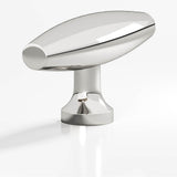 Colonial Bronze - 2'' overall, 0.625'' max diameter Cigar, T Cabinet Knob with flared post hand finished in Polished Nickel - Polished Nickel
