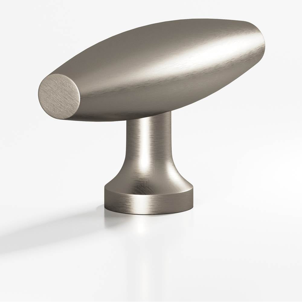 Colonial Bronze - 2'' overall, 0.625'' max diameter Cigar, T Cabinet Knob with flared post hand finished in Matte Pewter - Matte Pewter
