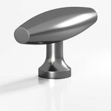 Colonial Bronze - 2'' overall, 0.625'' max diameter Cigar, T Cabinet Knob with flared post hand finished in Graphite - Graphite