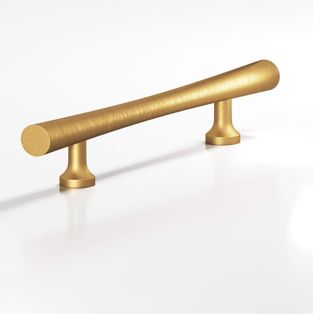 Colonial Bronze - 8'' center-to-center, 15'' overall, 0.75'' max diameter Hourglass Appliance Pull, Door Pull with flared posts hand finished in Weathered Brass - Weathered Brass