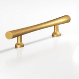 Colonial Bronze - 8'' center-to-center, 15'' overall, 0.75'' max diameter Hourglass Appliance Pull, Door Pull with flared posts hand finished in Weathered Brass - Weathered Brass