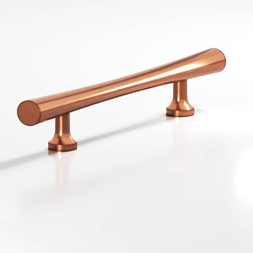 Colonial Bronze - 8'' center-to-center, 15'' overall, 0.75'' max diameter Hourglass Appliance Pull, Door Pull with flared posts hand finished in Antique Copper - Antique Copper