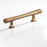 Colonial Bronze - 8'' center-to-center, 15'' overall, 0.75'' max diameter Hourglass Appliance Pull, Door Pull with flared posts hand finished in Polished Bronze - Polished Bronze