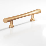 Colonial Bronze - 8'' center-to-center, 15'' overall, 1.25'' max diameter Hourglass Cabinet Pull, Appliance Pull, Door Pull, Shower Door Pull with flared posts hand finished in Matte Satin Bronze - Matte Satin Bronze
